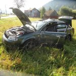 Zderzenie dwóch samochodów osobowych w Krynicy - fot. KMPSP Nowy Sącz