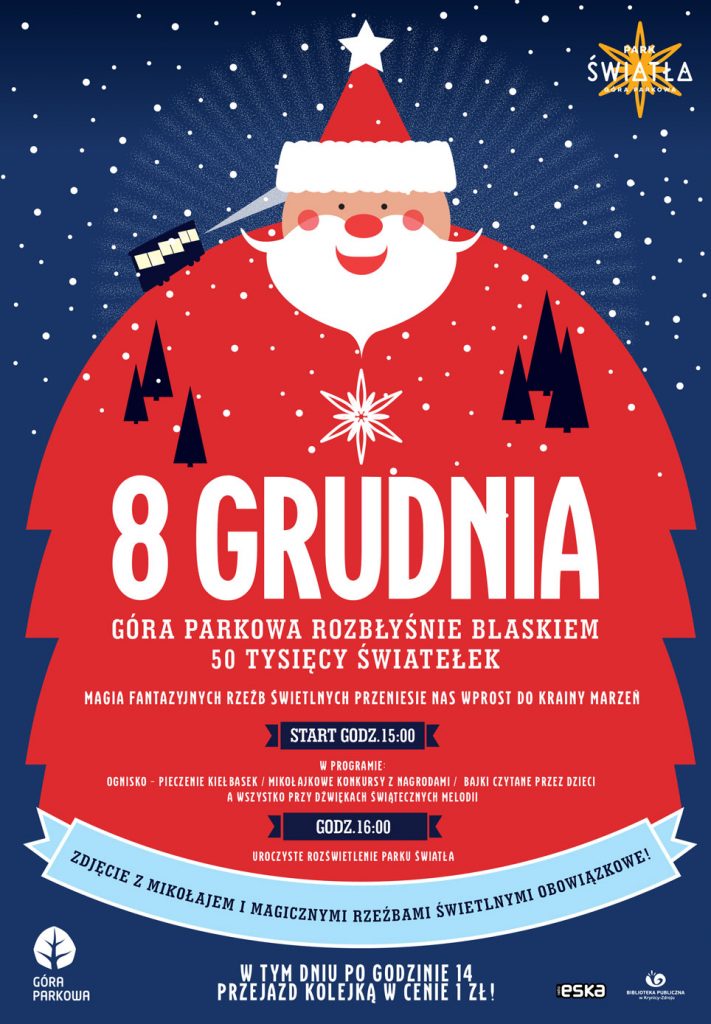 8 grudnia: Spotykaj się na szczycie Góry Parkowej z Świętym Mikołajem 8 grudnia: Spotykaj się na szczycie Góry Parkowej z Świętym Mikołajem