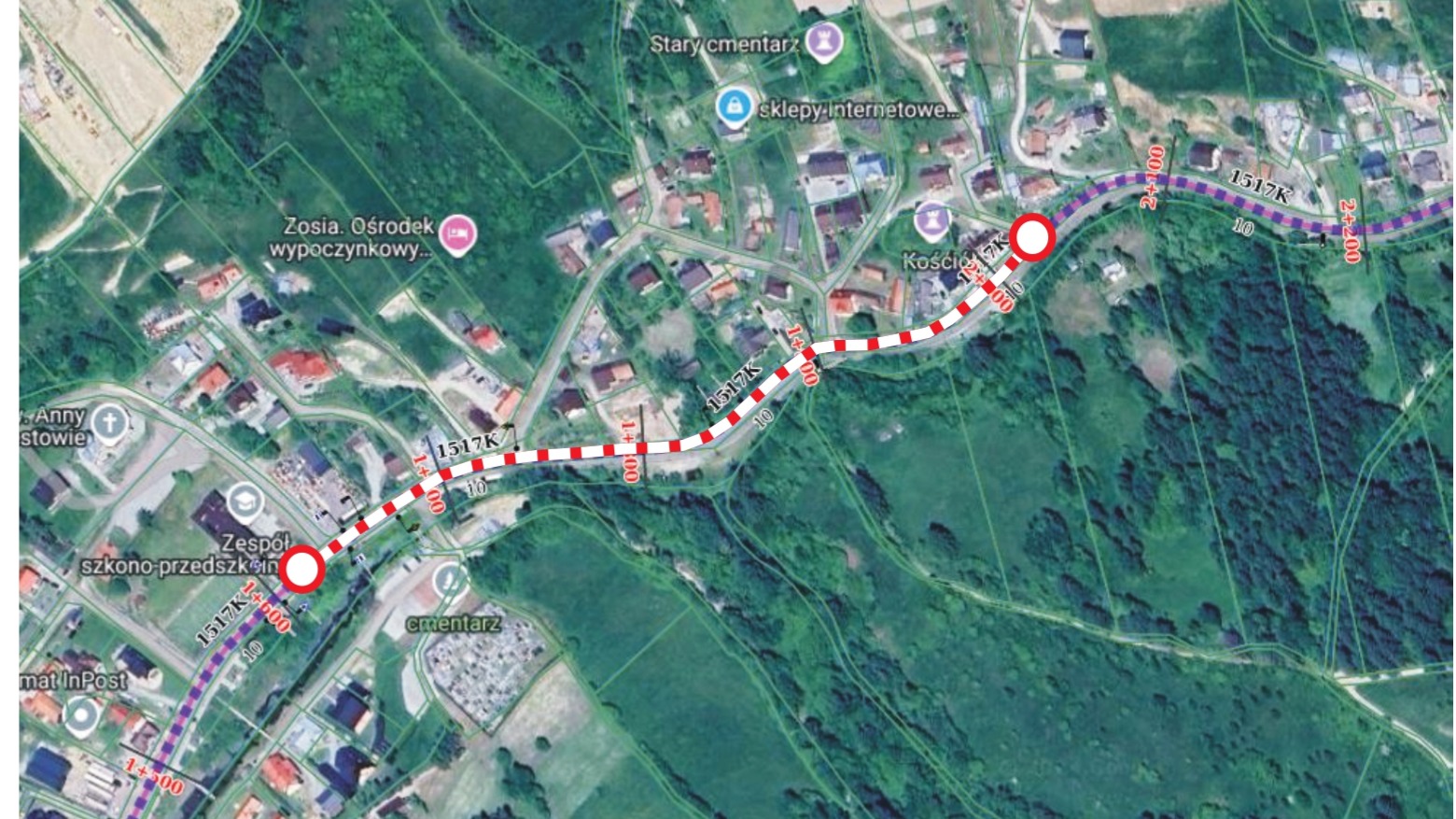 Zamknięcie drogi w Żegiestowie