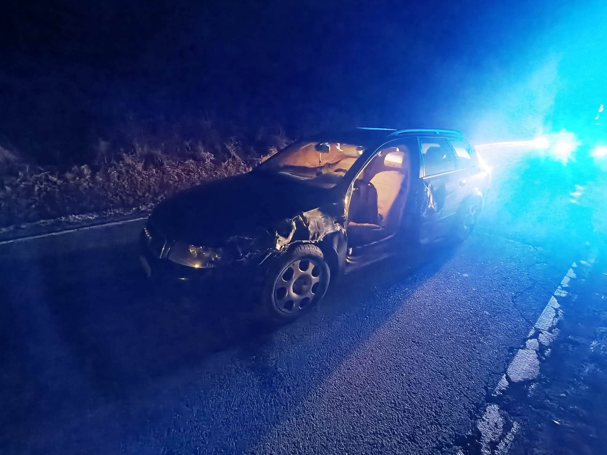 Zderzenie samochodu dostawczego i osobowego na DK75 w Tyliczu