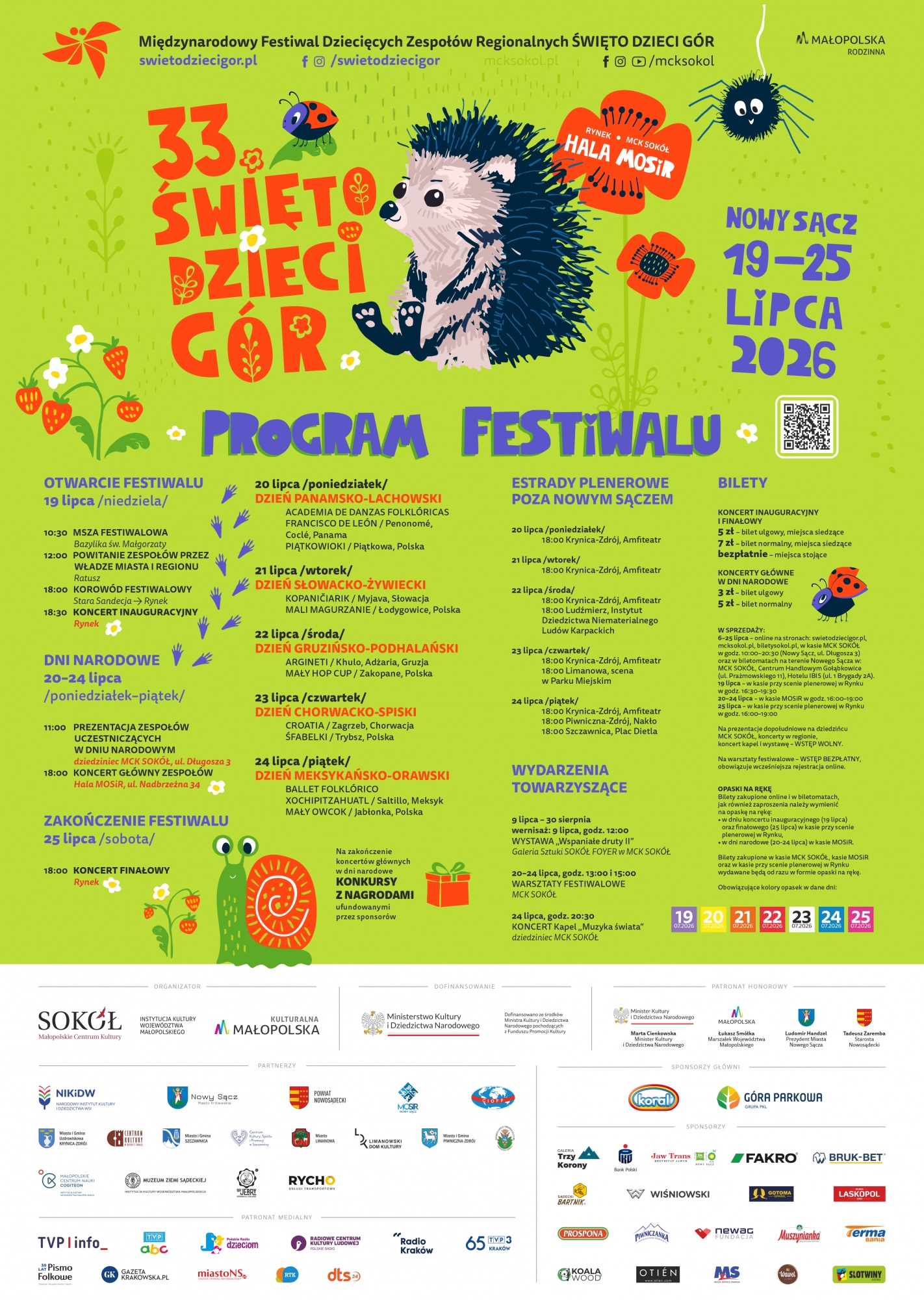 Szczegółowy program 33. edycji Święta Dzieci Gór