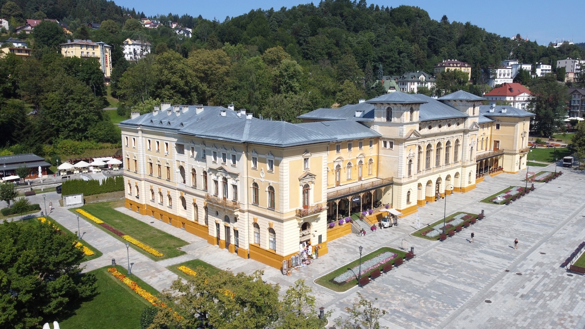Stary Dom Zdrojowy widok z drona