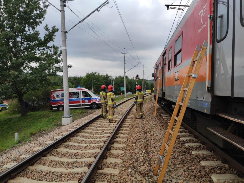 Pociąg potrącił mężczyznę w Kamionce Wielkiej 