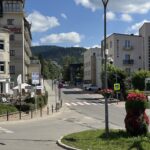 Skrzyżowanie ul Pułaskiego i Świdzińskiego w Krynicy-Zdrój
